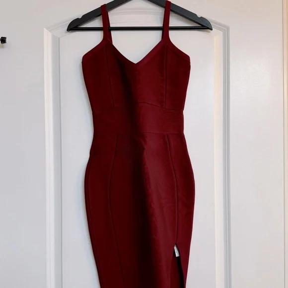 open lace back dress 